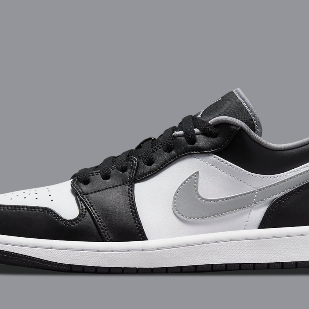Air Jordan 1 Low GS Black Particle Grey White 553560-040 Shadow 7Y / Womens 8.5 - Picture 9 of 9